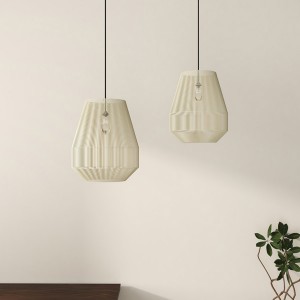 Suspension Lampion recyclé nature S - Original Home