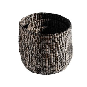 Panier Rond noir X3 - Muubs