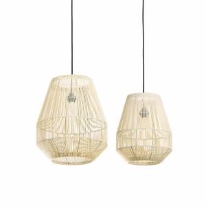 Suspension Lampion recyclé nature M - Original Home