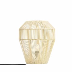 Recycled natural M lampion pendant light - Original Home