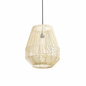 Recycled natural M lampion pendant light - Original Home
