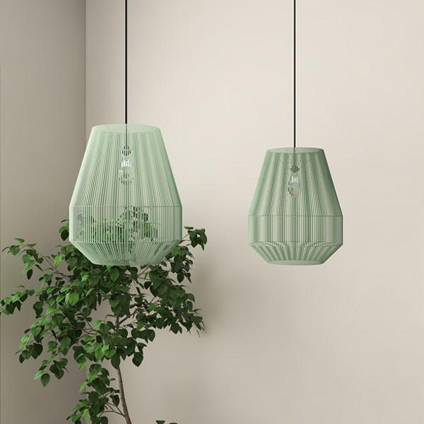 Suspension Lampion recyclé green S - Original Home