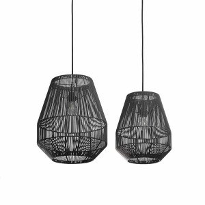 Suspension Lampion recyclé Anthracite S - Original Home