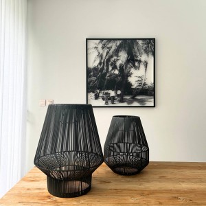 Suspension Lampion recyclé Anthracite M - Original Home
