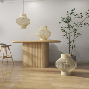 Suspension Lampion Recyclé beige n°2  M - Original Home