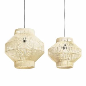Lampion Recycled beige suspension n°2 M - Original Home