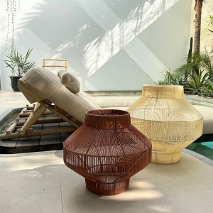 Lampion Recycled beige suspension n°2 M - Original Home