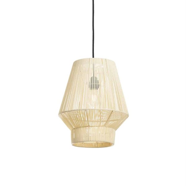 Suspension Lampion Recyclé n° 1 beige S - Original Home