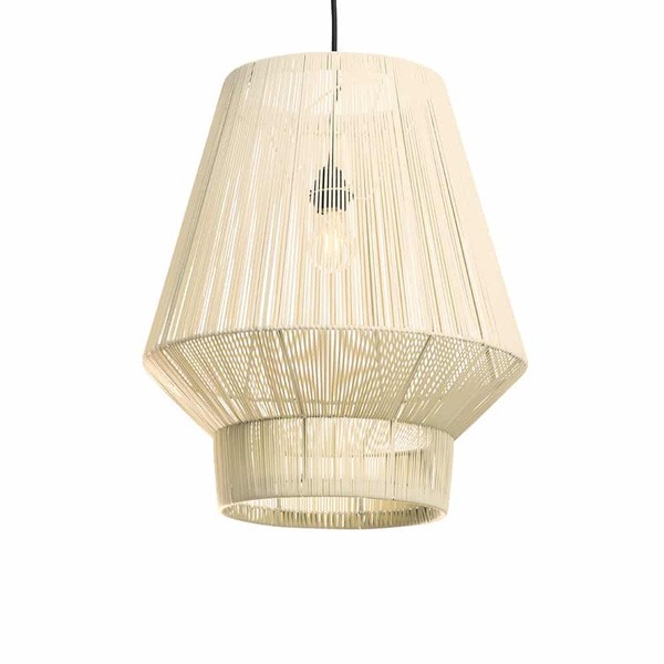 Suspension Lampion Recyclé n° 1 Beige L - Original Home