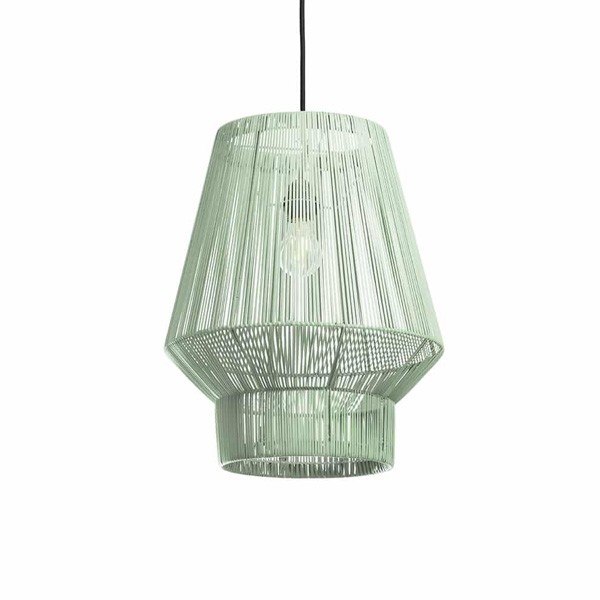 Suspension Lampion Recyclé n° 1 Vert Pastel M - Original Home