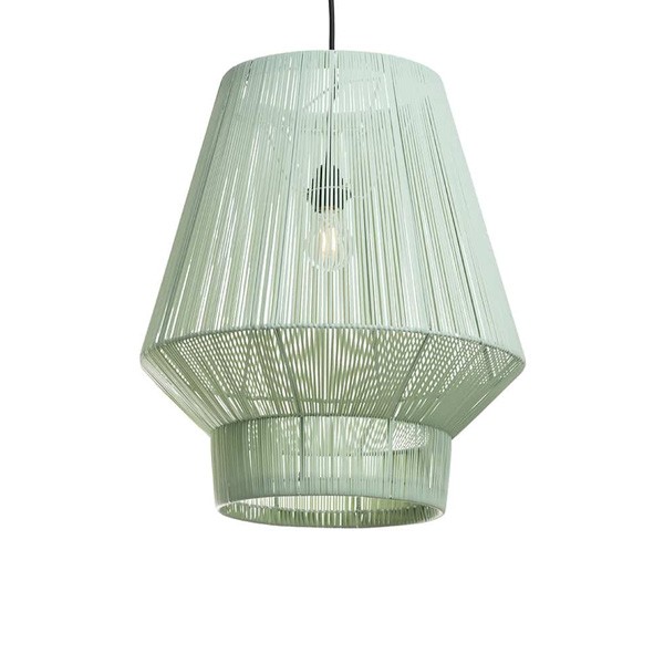 Suspension Lampion Recyclé n° 1 vert pastel L - Original Home