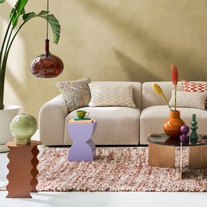 Table d'appoint Corvo violet rustique - Urban Nature Culture