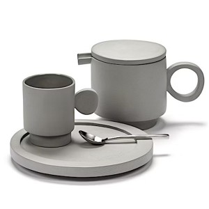 Light Grey Teapot with Inner Circle - Valérie Objects