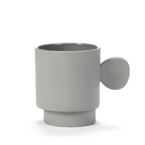 Light grey inner circle mug - Valérie Objects