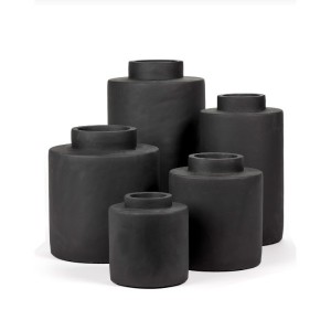 Small Black Ceramic Vase - Serax