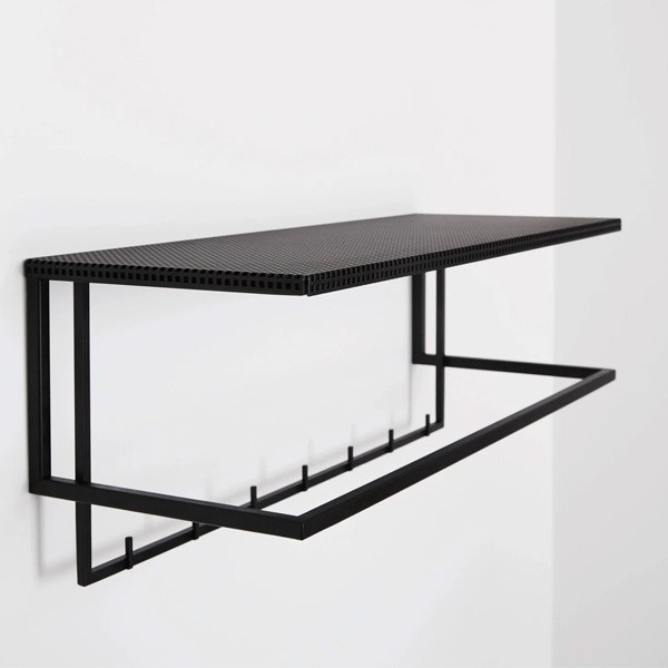Porte-Manteau Grid Acier Noir - Kristina Dam