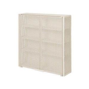 Grid Wall Cabinet in Beige Steel - Kristina Dam