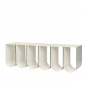 Grid Wall Cabinet in Beige Steel - Kristina Dam