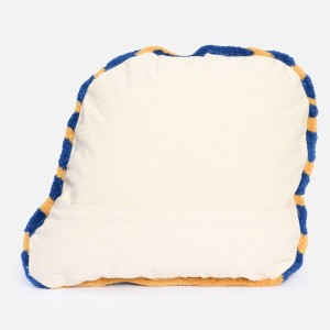 BONBON Blue Cotton and Wool Cushion - Haus Üger