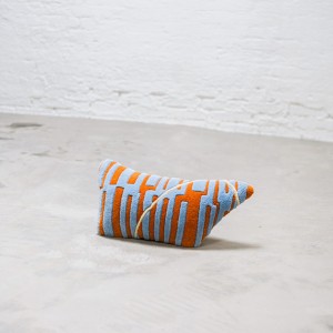 MAYA Orange Wool and Cotton Cushion - Haus Üger