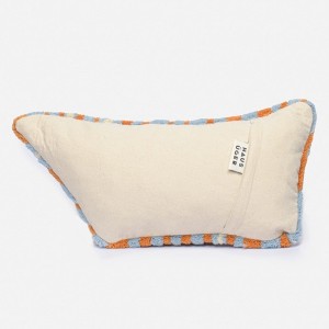 MAYA Orange Wool and Cotton Cushion - Haus Üger