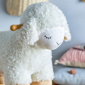 Laasrith White Sheep Rocking Toy - Bloomingville Mini