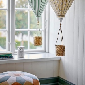 Agnes Brown Cotton Pouf for Children - Bloomingville Mini