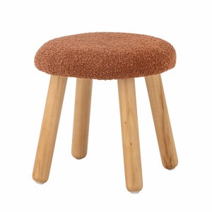 Aksel stool brown polyester - Bloomingville mini