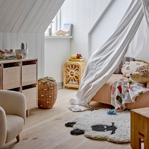 Anuke Natural Rattan Bedside Table - Bloomingville Mini