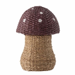 Corintha Basket with Lid Red Seagrass - Bloomingville Mini