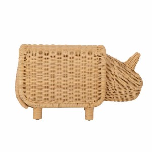 Soffe Stool with Storage Nature Rattan - Bloomingville Mini