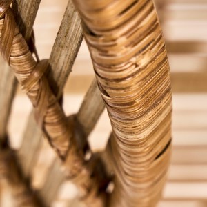 Chaise en rotin naturel et fer forgé - House Doctor