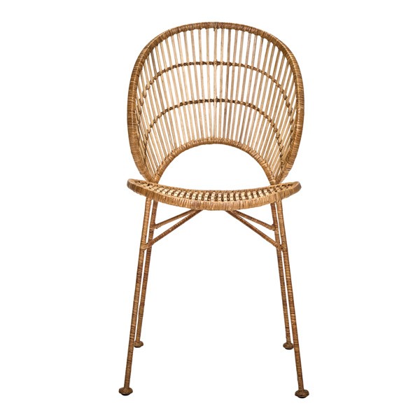 Chaise en rotin naturel et fer forgé - House Doctor