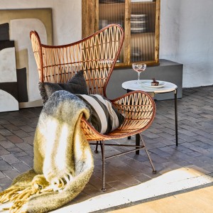 Natural rattan lounge chair - House Doctor