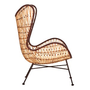 Natural rattan lounge chair - House Doctor