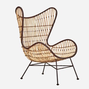 Chaise longue en rotin naturel - House Doctor
