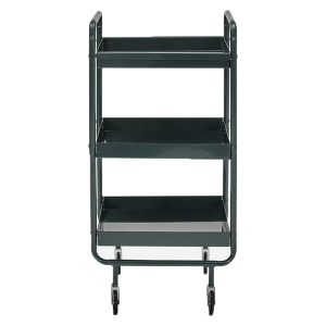 Dark Green Trolley on Wheels - House Doctor