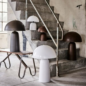 Lampe Fungi S Métal Blanc - Affari Of Sweden