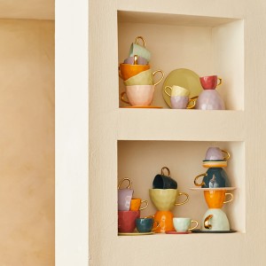 Tasses Cappuccino Thé “vieux rose ” X2 – Urban Nature Culture