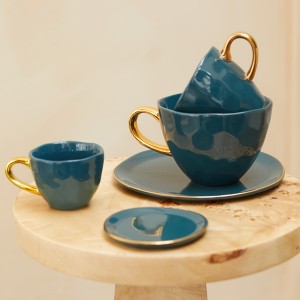 Tasses Cappuccino Thé “Bleu Vert” X2 – Urban Nature Culture