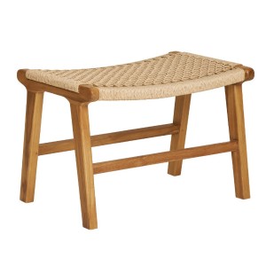 Fauteuil et repose pieds Teck - House Nordic