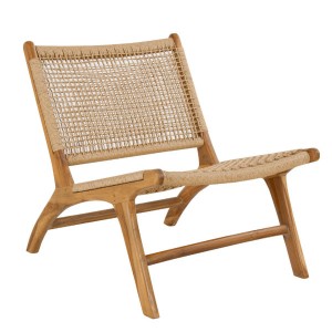 Fauteuil et repose pieds Teck - House Nordic