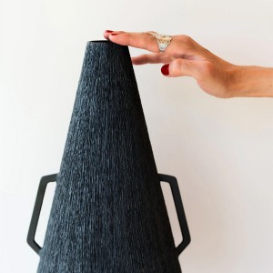 Vase en céramique Graphite – Collection Alma| Maud Dollard Céramique