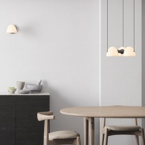 Applique Fuse Paroi Laiton & Albâtre - Made By Hand