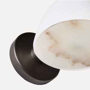 Applique Fuse Paroi Laiton & Albâtre - Made By Hand