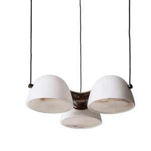 Suspension Fuse Paroi Laiton & Albâtre - Made By Hand