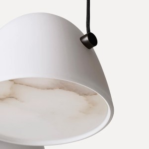 Suspension Fuse Paroi Laiton & Albâtre - Made By Hand