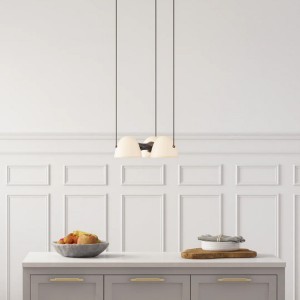 Suspension Fuse Paroi Laiton & Albâtre - Made By Hand