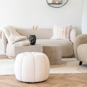 Pouf Paisley Blanc - House Nordic