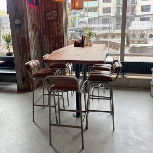 Chaise de bar Brooklyn Cuir - Trademark Living